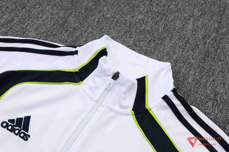 Insieme Tuta Calcio Giacca Real Madrid 2025/2026 Bianco/Nero/Verde - immagine 5