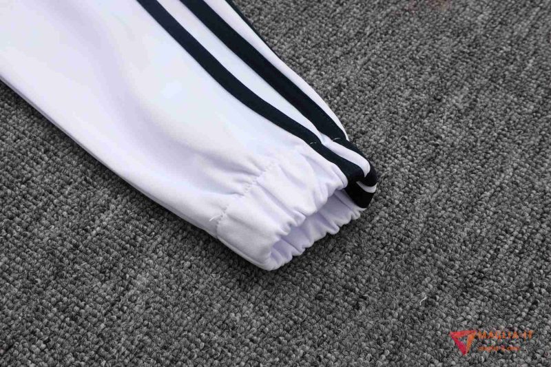 Insieme Tuta Calcio Giacca Real Madrid 2025/2026 Bianco/Nero/Verde - immagine 2