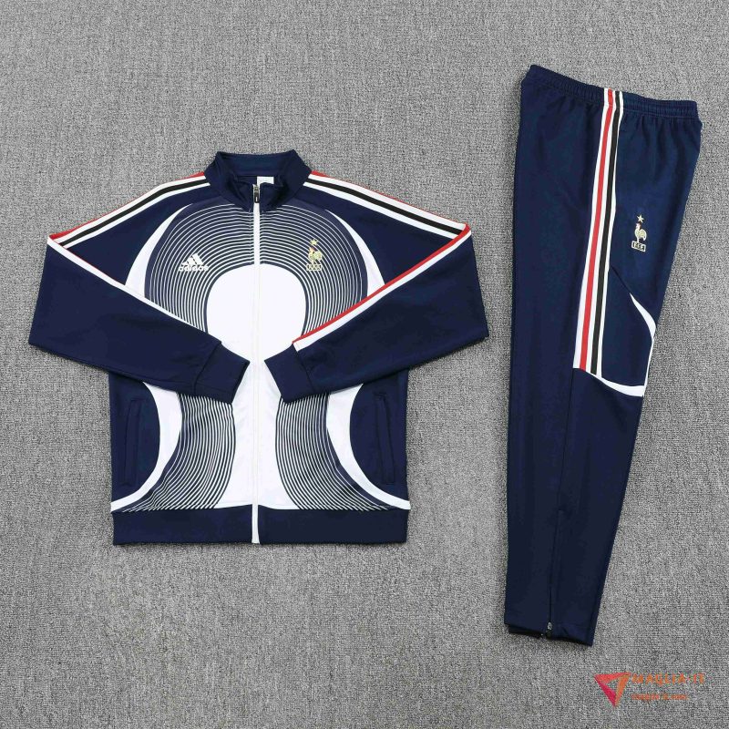 Insieme Tuta Calcio Giacca Francia 2025/2026 Blu/Bianco/Rosso - immagine 5