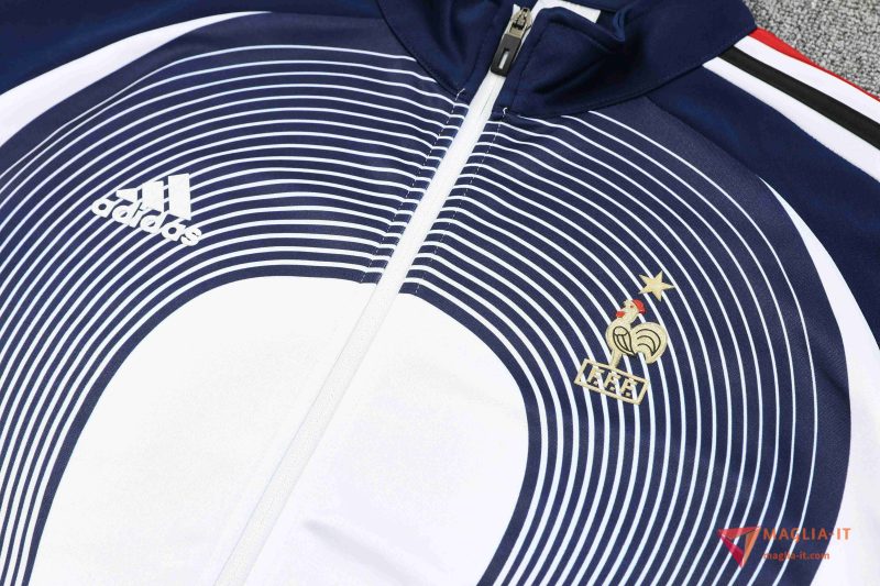 Insieme Tuta Calcio Giacca Francia 2025/2026 Blu/Bianco/Rosso - immagine 6