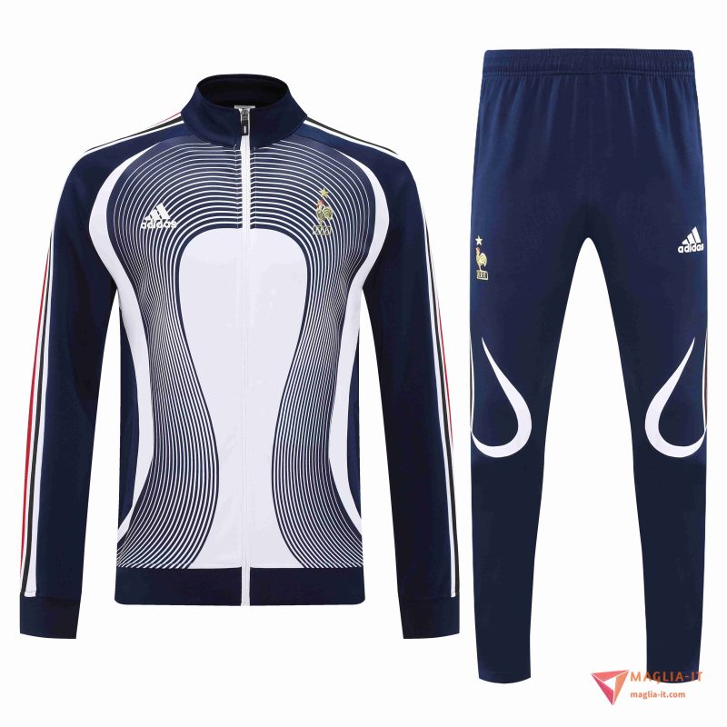 Insieme Tuta Calcio Giacca Francia 2025/2026 Blu/Bianco/Rosso - immagine 3