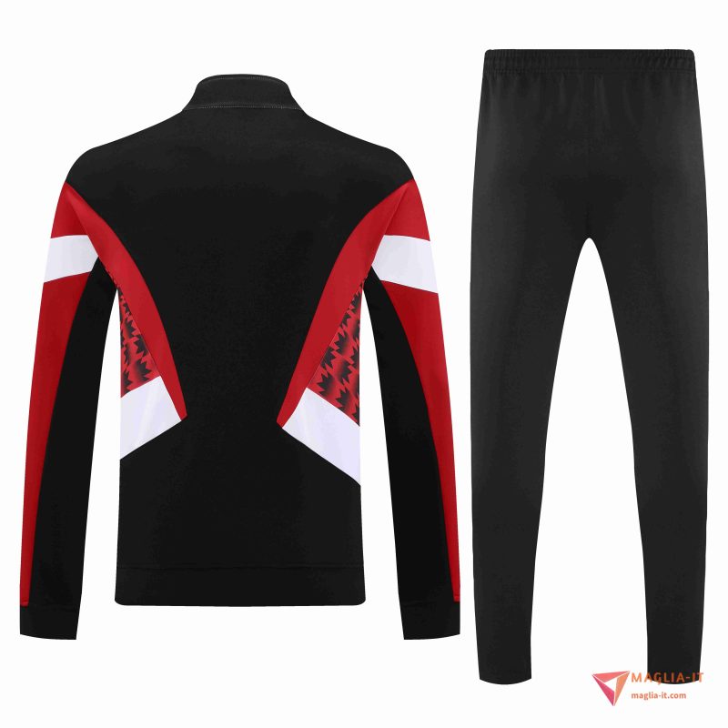 Insieme Tuta Calcio Giacca Manchester United 2025/2026 Nero/Rosso/Bianco - immagine 4