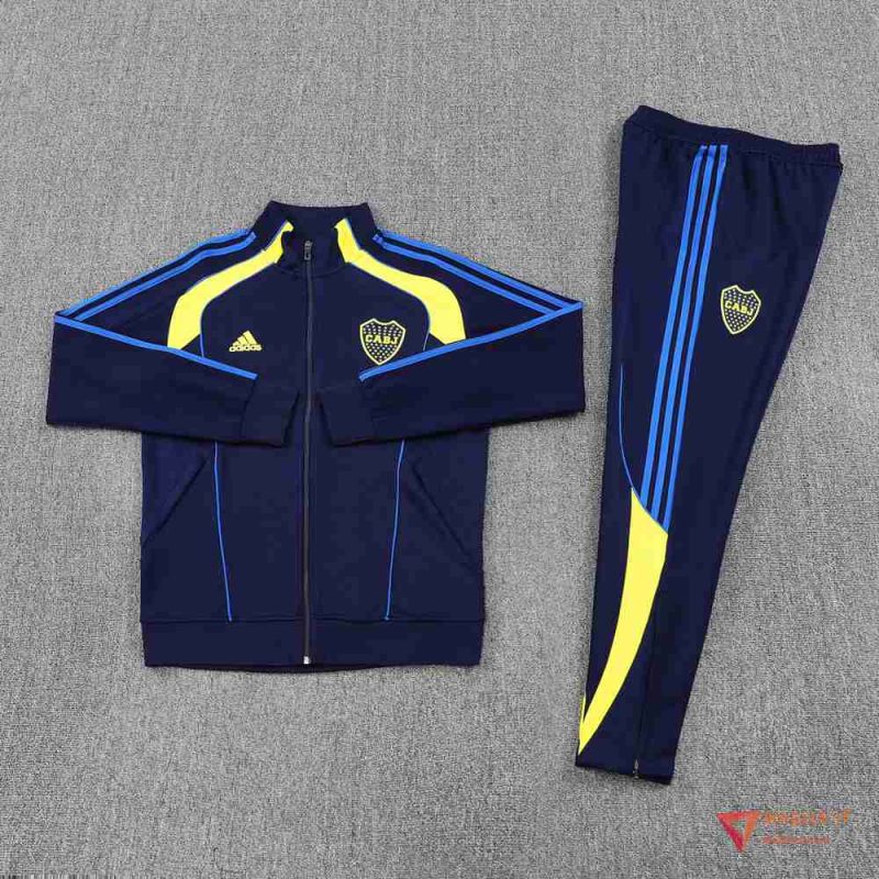Insieme Tuta Calcio Giacca Boca Juniors 2025/2026 Blu/Giallo - immagine 5