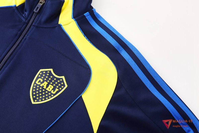 Insieme Tuta Calcio Giacca Boca Juniors 2025/2026 Blu/Giallo - immagine 4