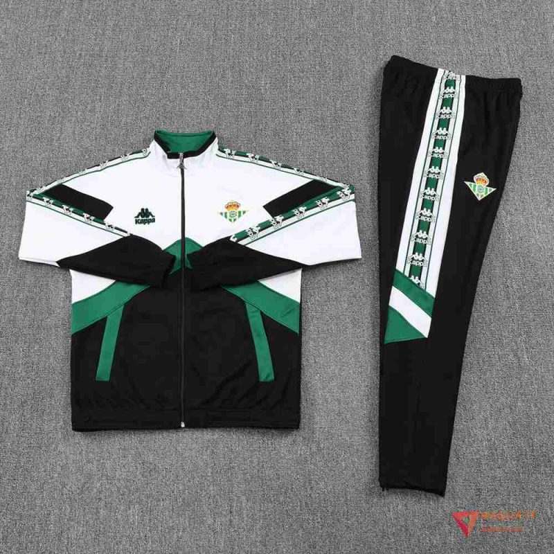 Insieme Tuta Calcio Giacca Real Betis 2025/2026 Bianco/Nero/Verde - immagine 5