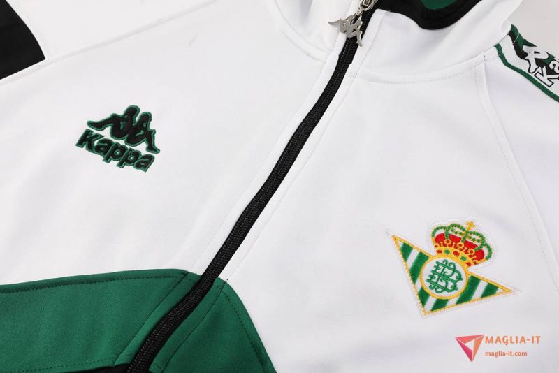 Insieme Tuta Calcio Giacca Real Betis 2025/2026 Bianco/Nero/Verde - immagine 2