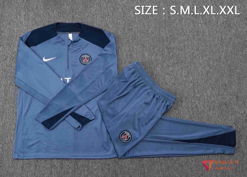 Insieme Tuta Calcio PSG 2025/2026 Grigio/Blu - immagine 5