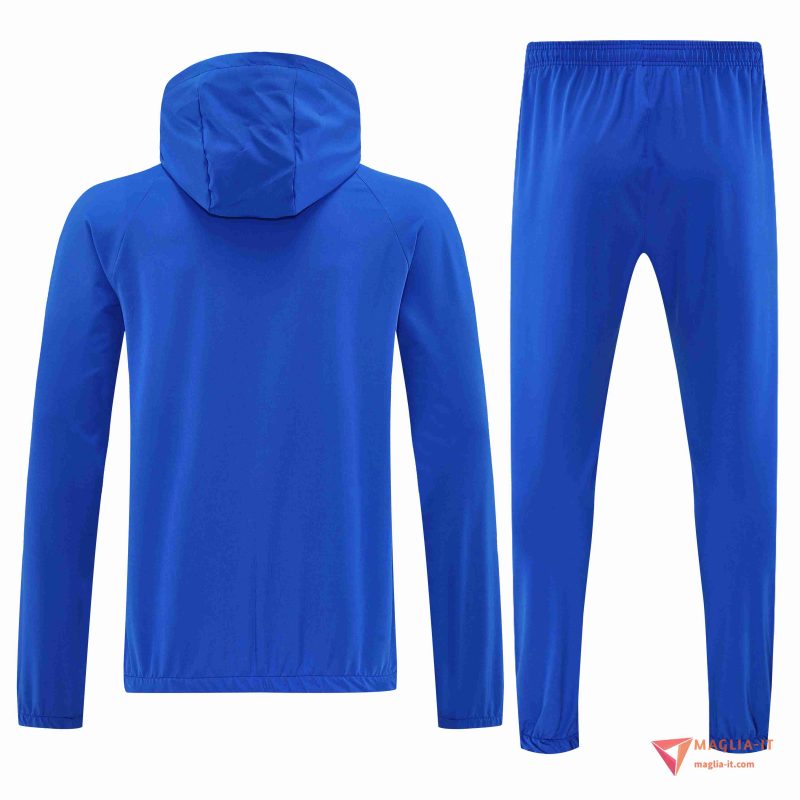 Insieme Giacca Con Cappuccio Tuta Giacca A Vento FC Barcellona 2025/2026 Blu - immagine 3
